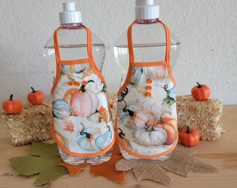 Fall Dish Soap Bottle Apron