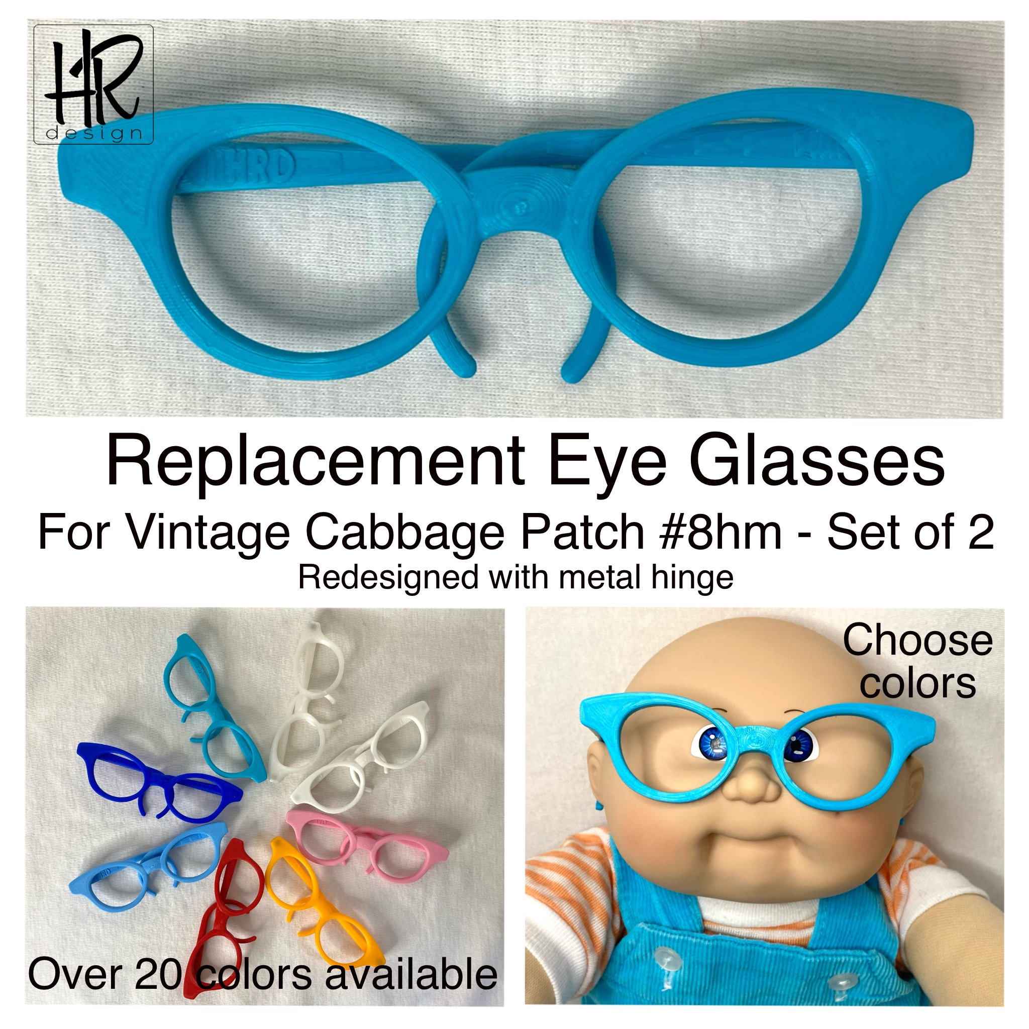 Cabbage Patch Kids CPK Replacement Eyeglasses Set of 2 Choose