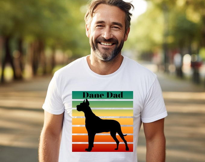Dane Dad Tshirt, Gift For Dog Lover, Dane Shirt, Graphic Tee, Dog Shirt, Great Dane t shirt, Dane Dad, Great Dane Lover, Dog Person