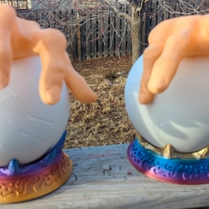 Lámpara de bola de cristal - Lámpara de adivinación impresa en 3D - Lámpara de escritorio multicolor - Bola de cristal mágica gitana de fantasía - LED USB
