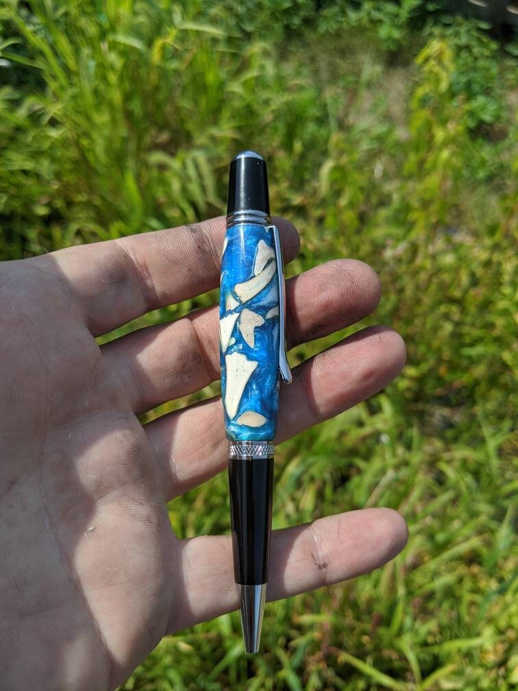 Shark Tooth Pen - Fossil Pen - Handmade