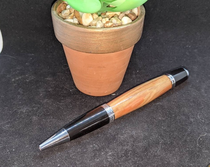 Flame Boxelder Wood Pen Handmade