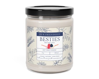 Funny Candles Bestie Gift, Besties Before Testies: - Best Friend Gift - Funny Candles Friends - Coworker Gift - Scented Soy