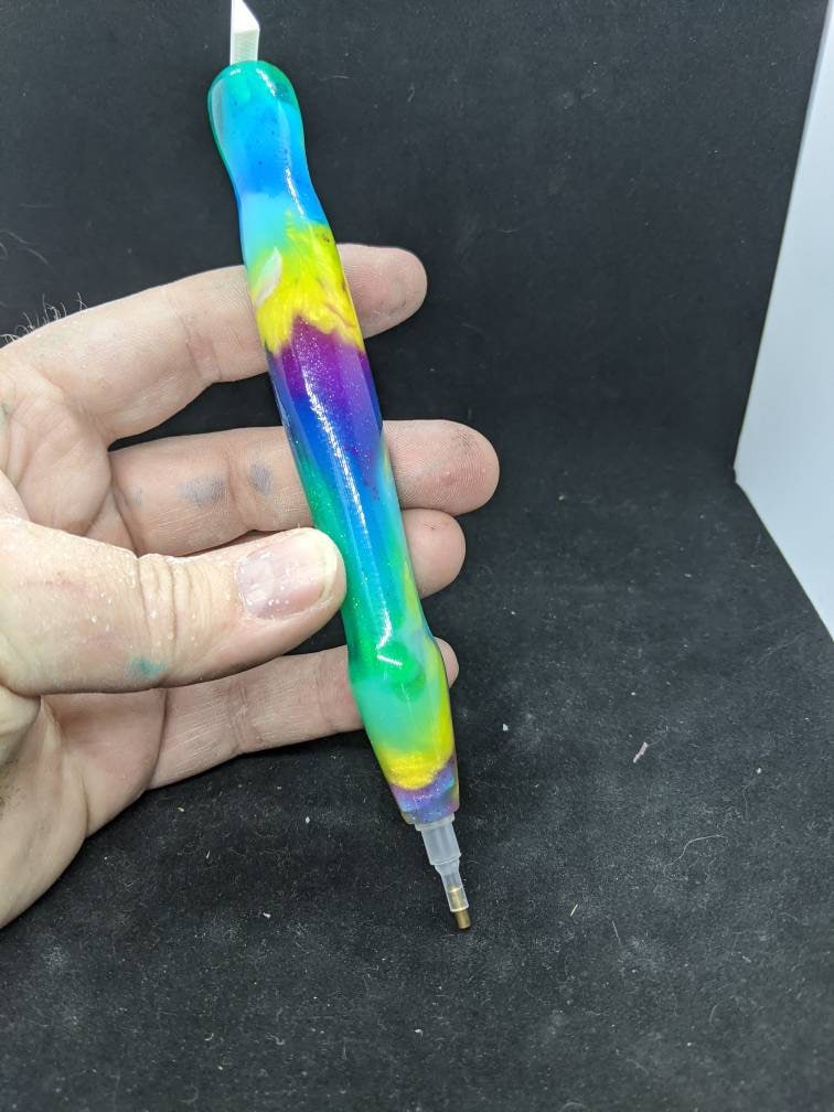 Diamond Painting Pen Handmade - peacock colors