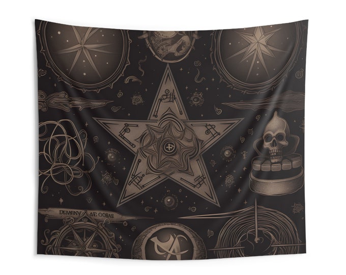 Magic and Stars #7 Gothic Wall Tapestry - Indoor Wall Art