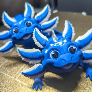 Joli jouet Fidget Axolotl - Impression 3D flexible Axolotl - Jouet sensoriel pour soulager le stress