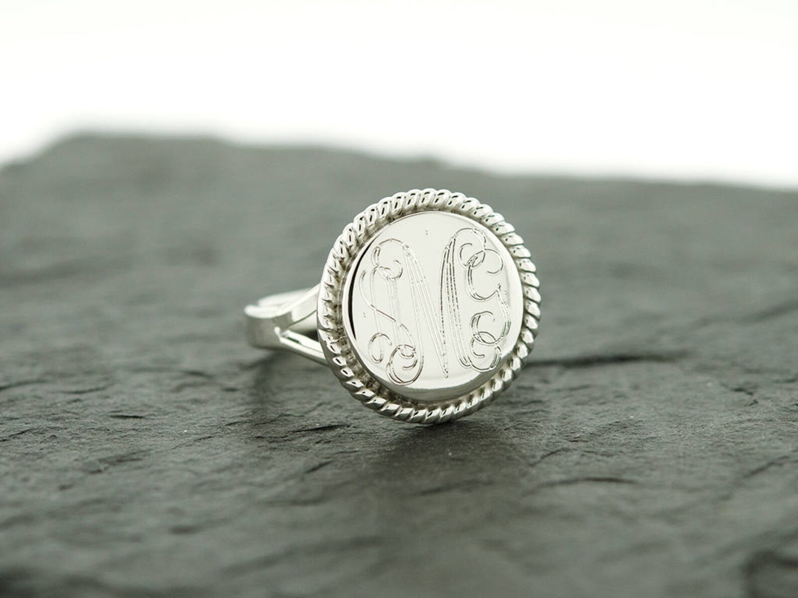 925 Sterling Silver Nautical Rope Ring Round Rope Ring Etsy