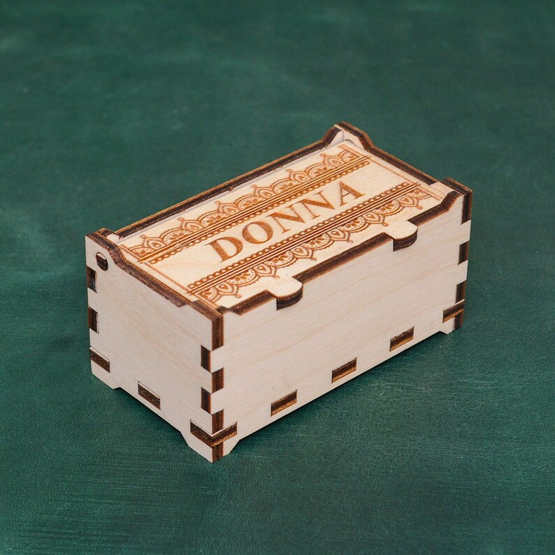 Personalized WOOD GIFT BOX // Custom Wood Gift Box Etsy