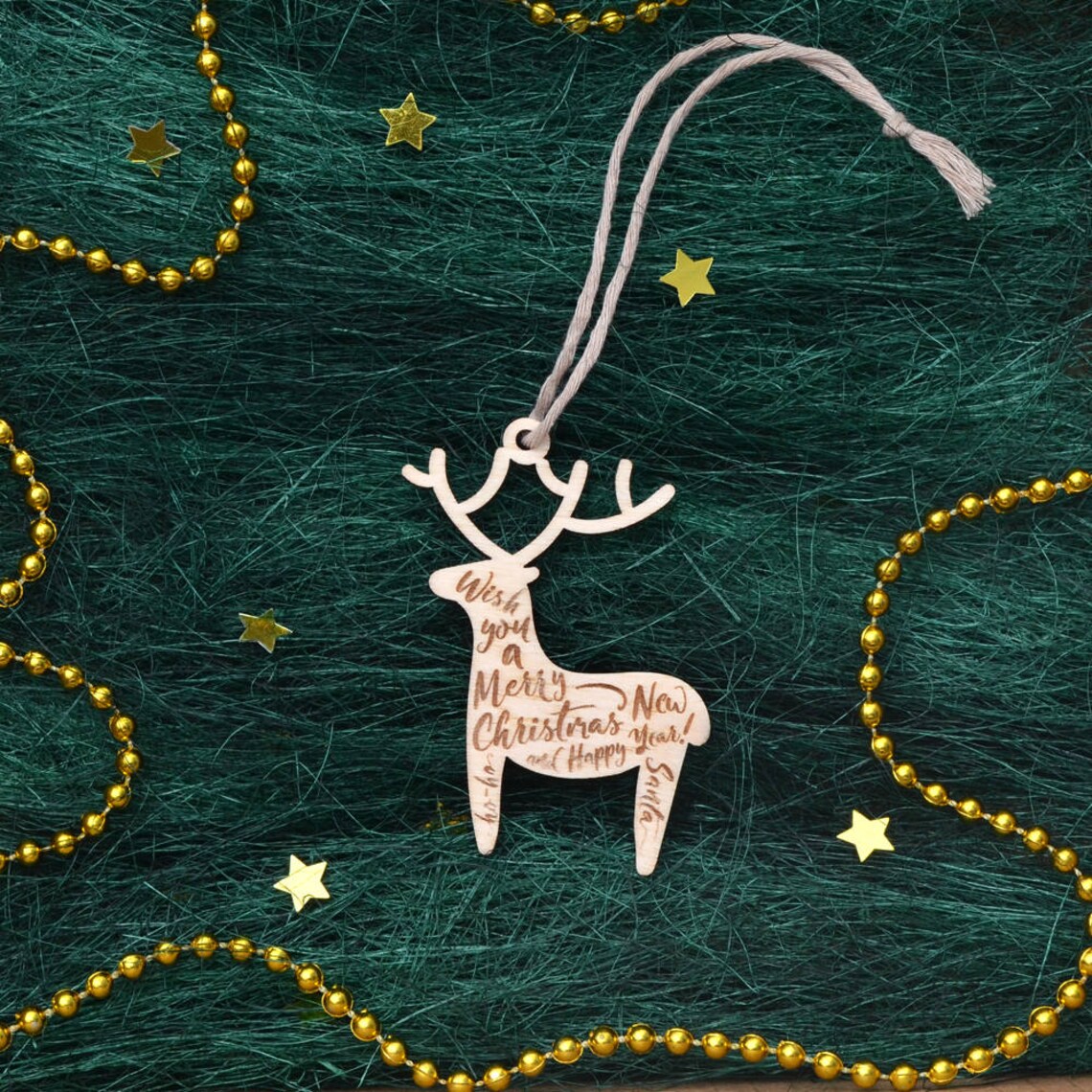 Wooden CHRISTMAS TREE ORNAMENTS // Wood Christmas Decoration Etsy