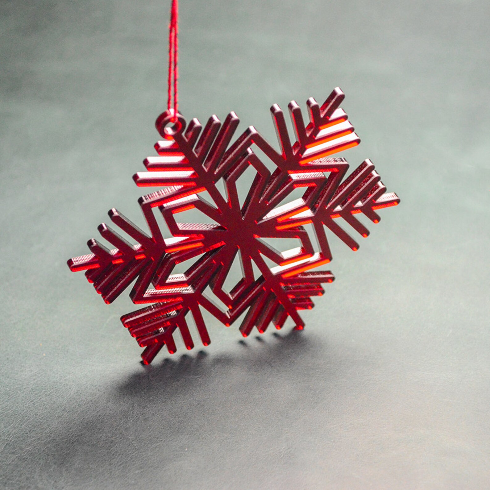 ACRYLIC SNOWFLAKE ORNAMENTS // Christmas Decorations Handmade Etsy