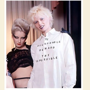 Vivienne Westwood - 7 Large Glossy Vinyl Promo Stickers, Punk Rock Fashion Memorabilia