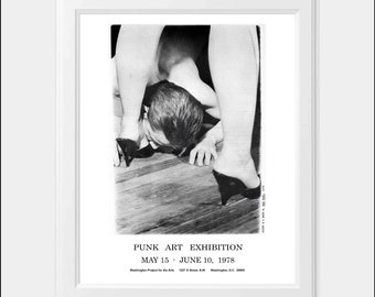 Punk Rock 8"x10" Promo Print, Punk Art Exhibition 1978