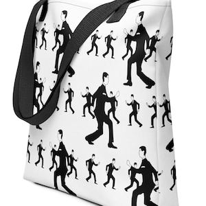 DAVID BYRNE トートバッグ 総柄 ハンドプリント This item is unavailable - Etsy