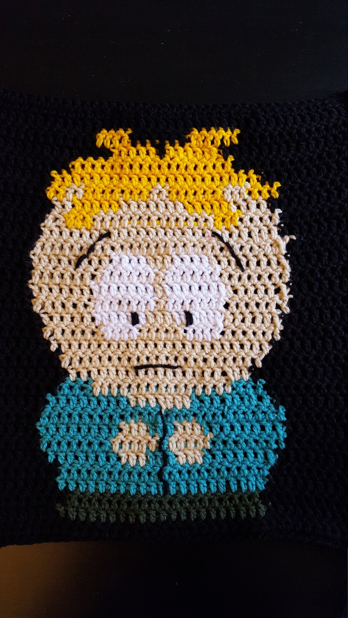 South Park Pillow Crochet Pattern South Park Gifts Crochet Pillow
