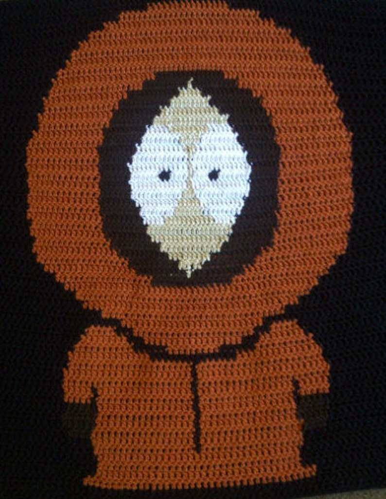 South Park Blanket Crochet Pattern South Park Gifts Crochet Blanket Crochet Pattern Etsy