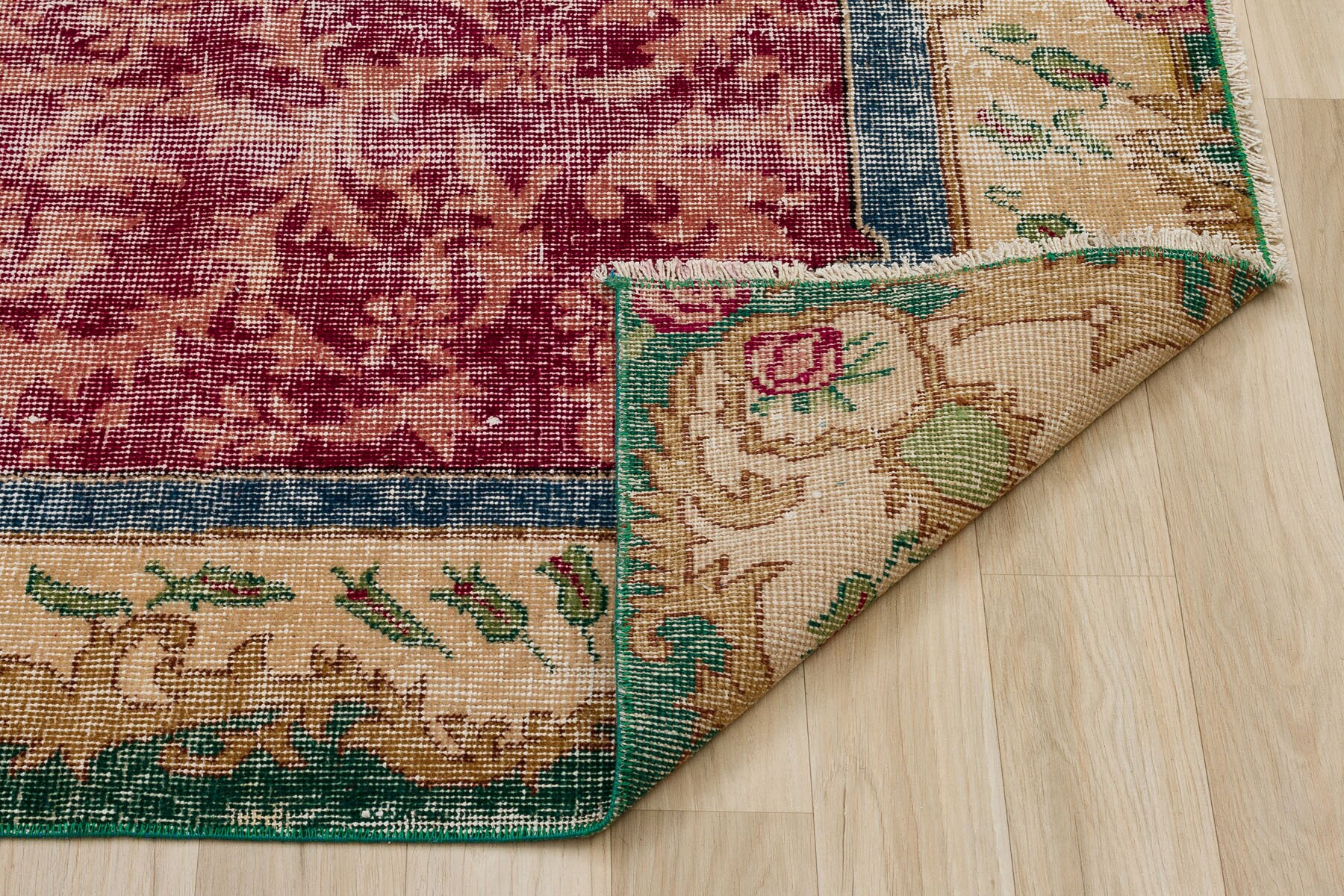 Red Distressed Rug 4.72 x 7.93 ft Living Room Rug Etsy