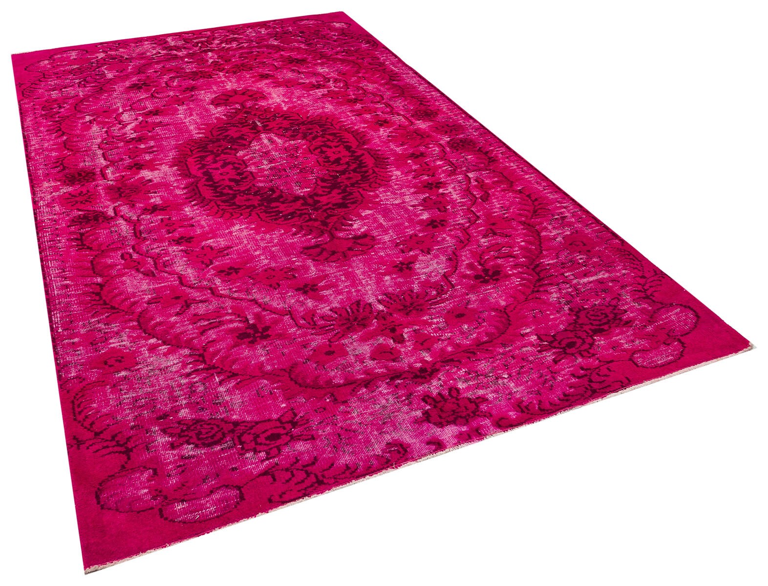 Pink Turkish Rug 5.77 x 9.25 ft Hand Carved Rug Wool Floor Etsy