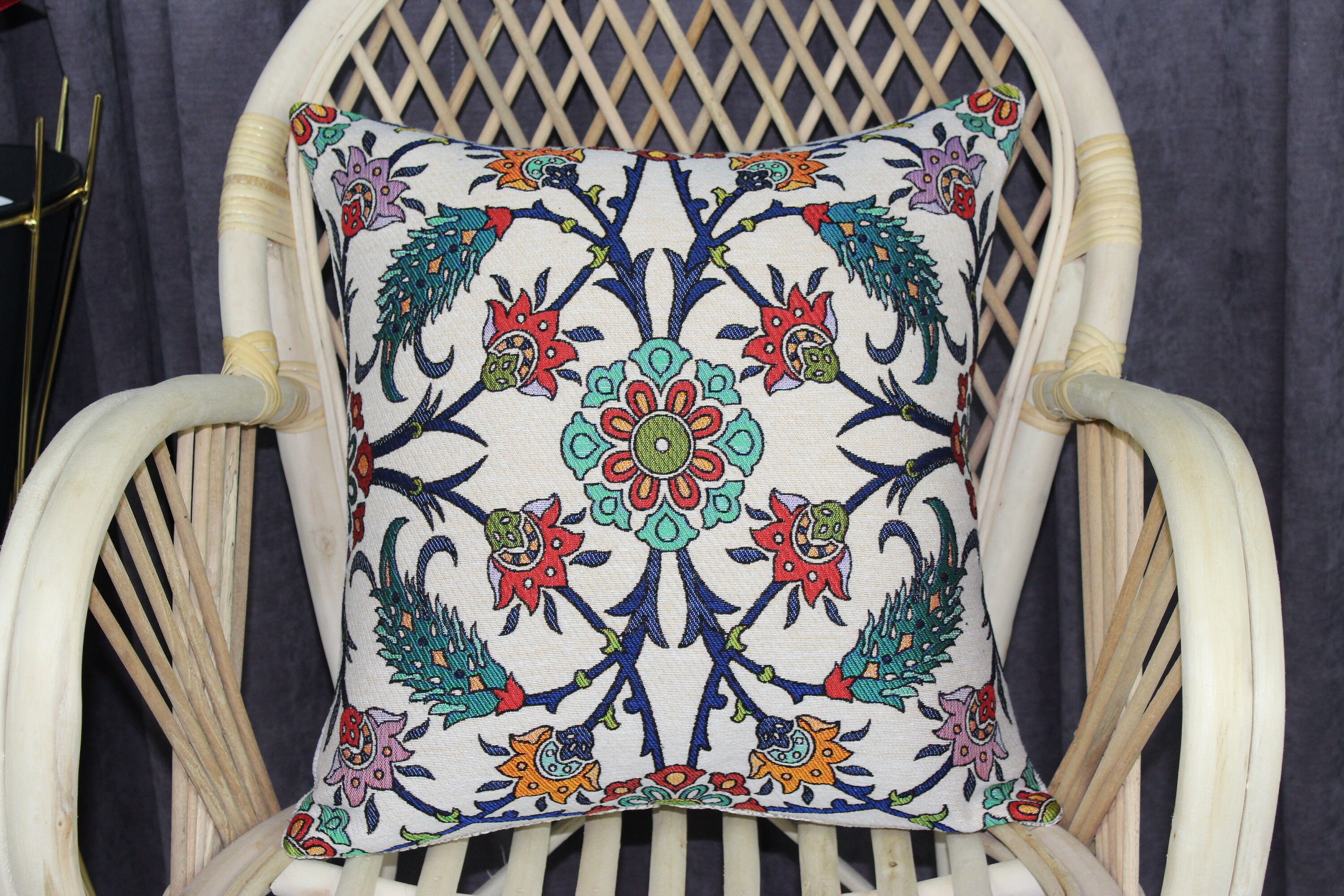 17x17 Tapestry Pillow Cases Ottoman Pillow Turkish Pillows Etsy UK