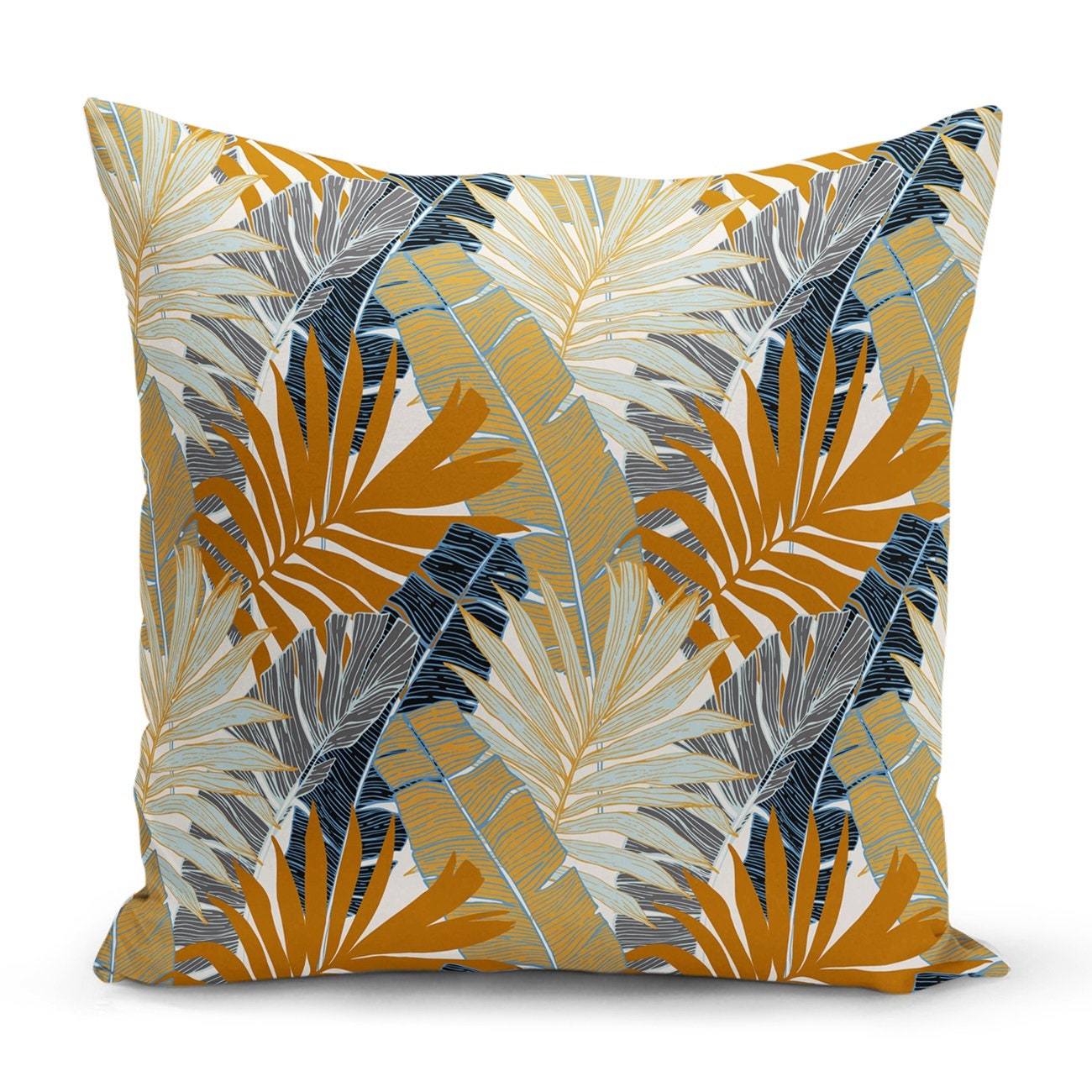 17x17 Printed Pillow Covers Modern Pillowcases Leaf Pillow Etsy UK