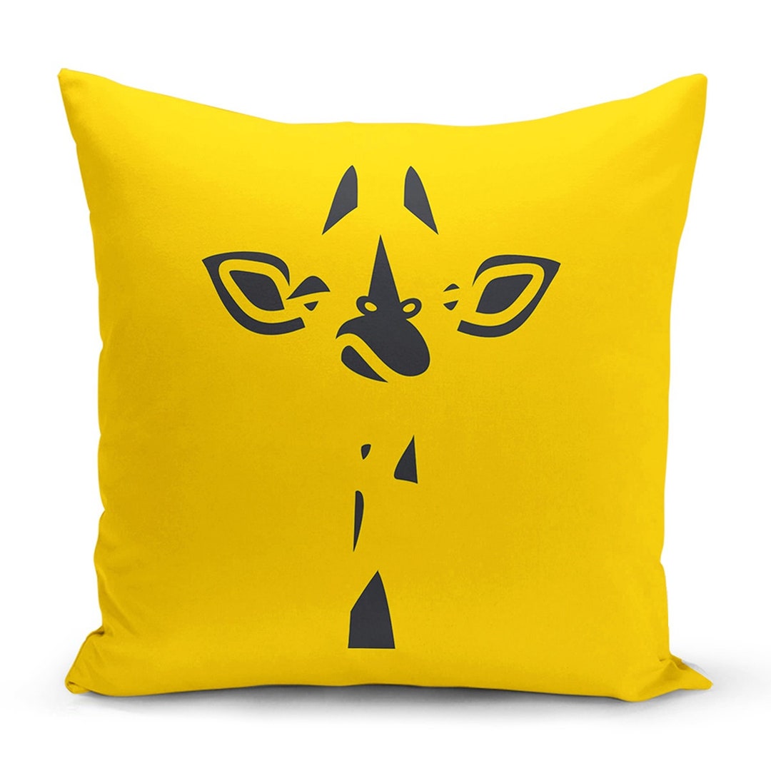 17x17 Printed Pillow Covers Modern Pillowcases Giraffe Etsy UK