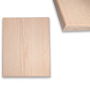 Square-Edge Red Oak Display Base, Simple Round over edging  - Unfinished