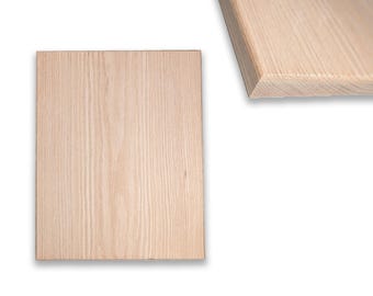 Square-Edge Red Oak Display Base, Simple Round over edging  - Unfinished