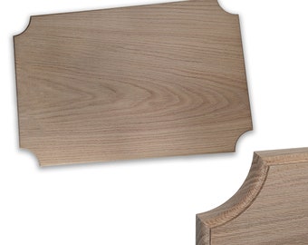 Red Oak Blank Wooden Plaque: Flush Mount, 24x16 inch