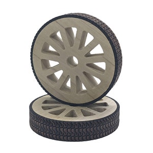 3/4 thick, Solid Wooden Wheels w/ Tread (Set of 2), Multiple Sizes, wooden car wheels, wooden tires, model tires, model wheels, craft wheels