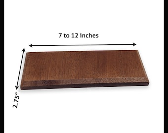 Sapele Wood Blank Name Plaque: 1/2" Thick Wooden Sign