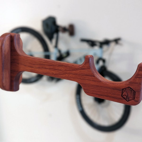 Architectural Bike Rack, Minimalist bike rack, Solid Hardwood Bike Rack, Heavy duty Bike Rack