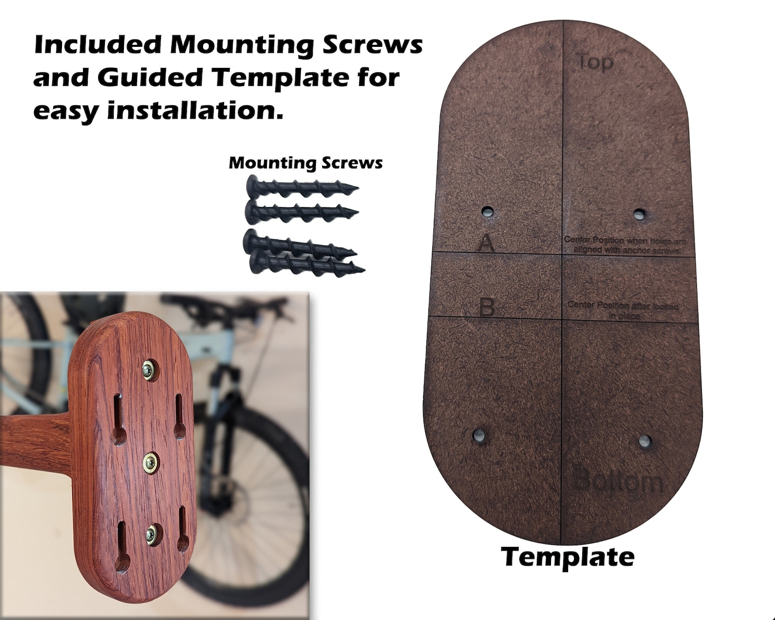 Solid Hardwood Bike Rack: Minimalist Architectural Design - Etsy