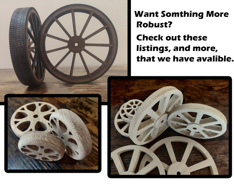 11 Spoke Craft Wheels set of 4 Paintable Craft Wheels Etsy