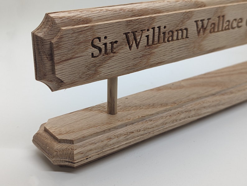 Large Desk Name Plate Wooden Name Plate Placard Floating Etsy