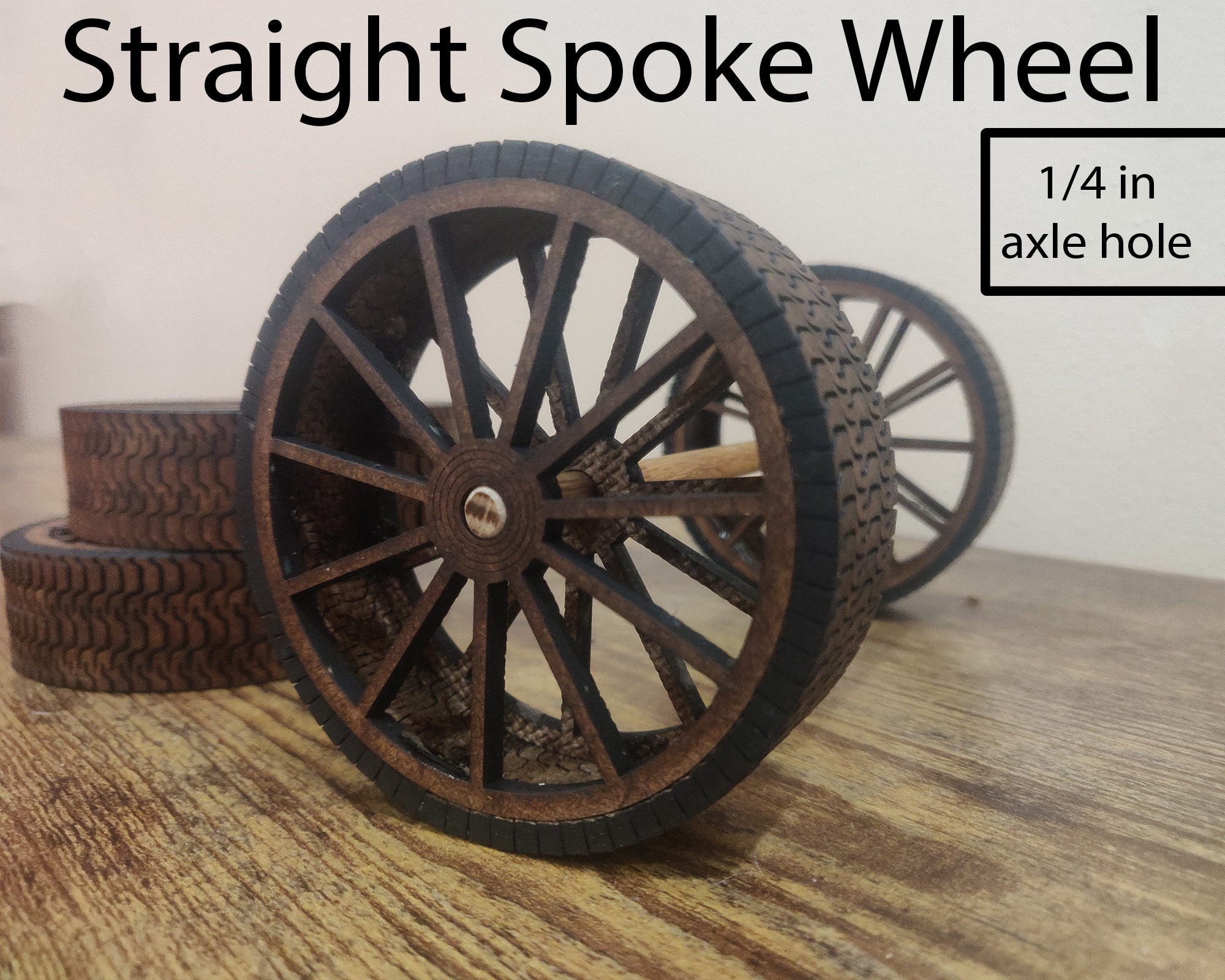 3 Inch Wheels With Tread Laser Cet Wheel Tread Wooden Etsy