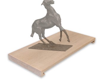 Custom Size, Red Oak Returned ends Display Base, Centerpiece riser - Unfinished