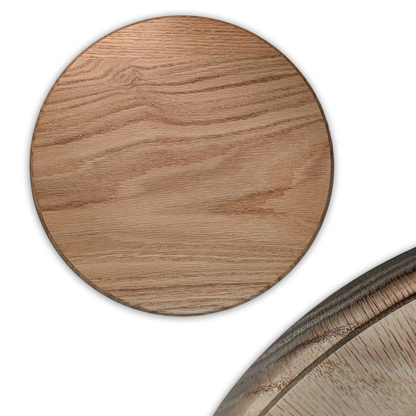 Premium Circular Red Oak Plaque - Versatile Round Wooden Blank for Art, Awards, and Decor - Easy Mounting & Customizable Sizes