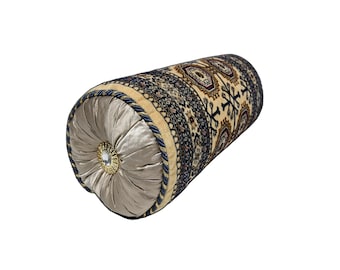 Afghan Bukhara BEIGE Arm-Recliner Pillow Arm-Rest Kilim Cushions, Authentic Pillow Covers, Ethnic Bohemian Oriental Home Decor Velvet