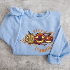 Halloween Pumpkin Spooky Season Unisex Heavy Blend Crewneck Sweatshirt