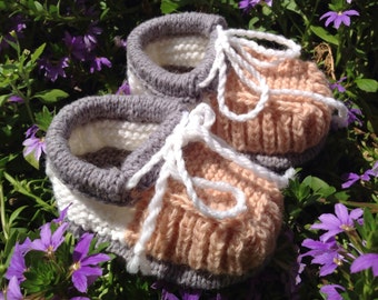 Baby Booties Boho Knit Booties Knitted Baby Booties Wool Knit Booties Baby Ugg Boots Boy Boots Baby Shower Gift Funky Baby Boots