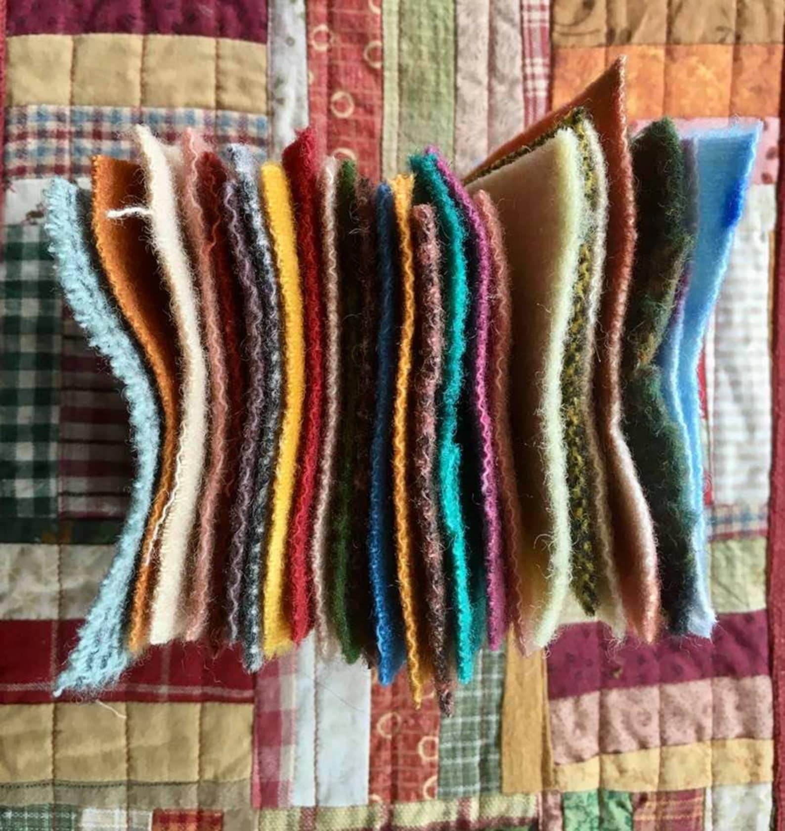 Wool Squares 25 3 X 3 Etsy