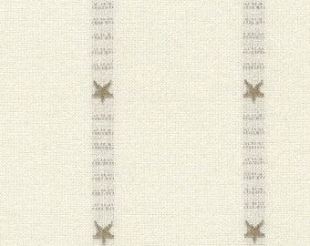 Diamond Textiles Primitive Star 2640 • Cream/Taupe Homespun Cotton Fabric by the Yard – Quilting, Sewing & Craft Fabric