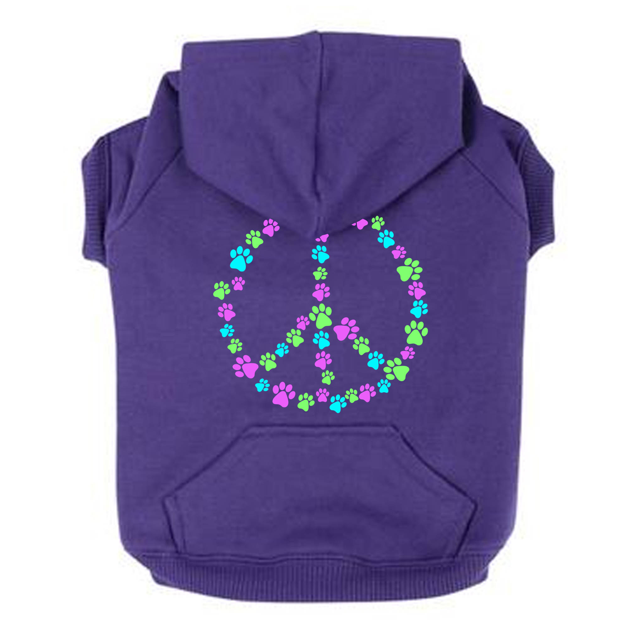 Peace Sign Dog Hoodie Paw Print Peace Sign Peace Dog Hoodie | Etsy
