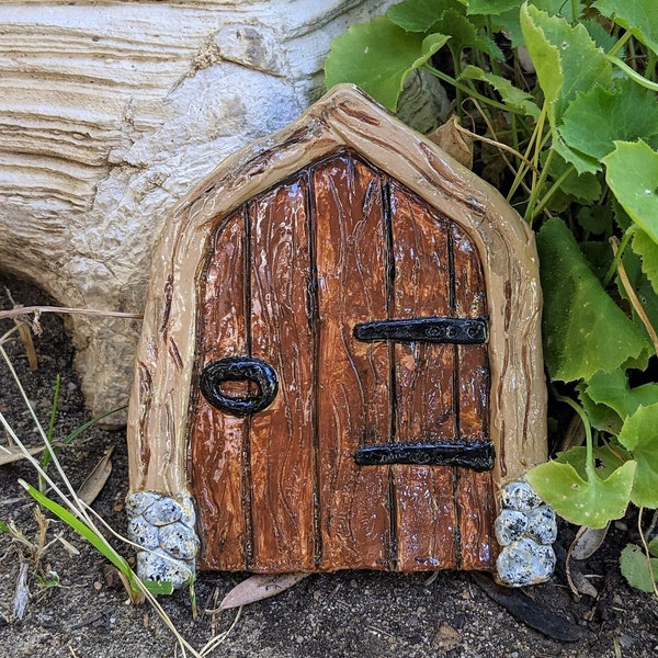 Cottage Fairy Door | Handmade Faerie Door for Outside Miniature Gardens