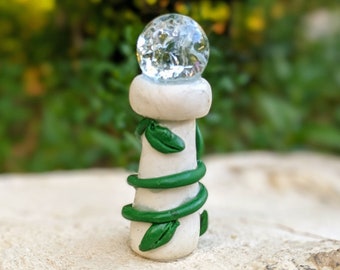 Miniature Fairy Garden Gazing Ball, the Cottage Gazing Ball