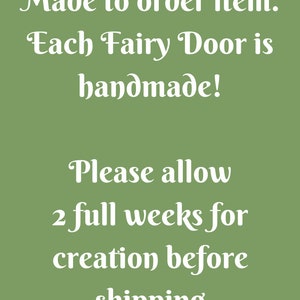 Fairy Door that opens and closes with Unicorn, Outside Functional Faerie Door, Jumping Unicorn Miniature Door image 10