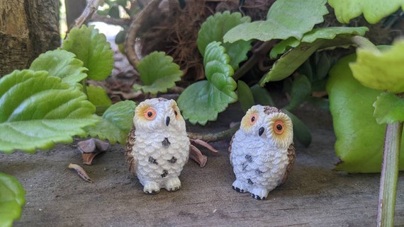 Owl Figurine Miniature Owl Figurine Resin Owl Owl Craft - Etsy