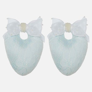 Blue Lace Shoe Inserts: Handmade Wedding Shoe Shapers
