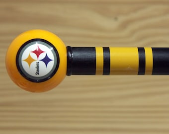 Pittsburgh Steelers Walking Cane Featuring a Officially Licensed NFL Ball Handle