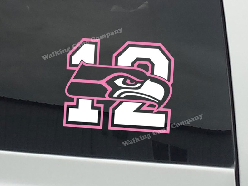 Seattle Seahawks 12th Man Vinyl Decal Sticker Free Go Hawks Etsy