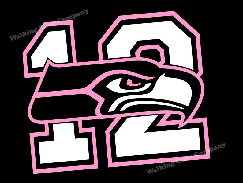 Seattle Seahawks 12th Man Vinyl Decal Sticker Free Go Hawks Etsy